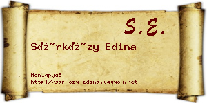 Sárközy Edina névjegykártya